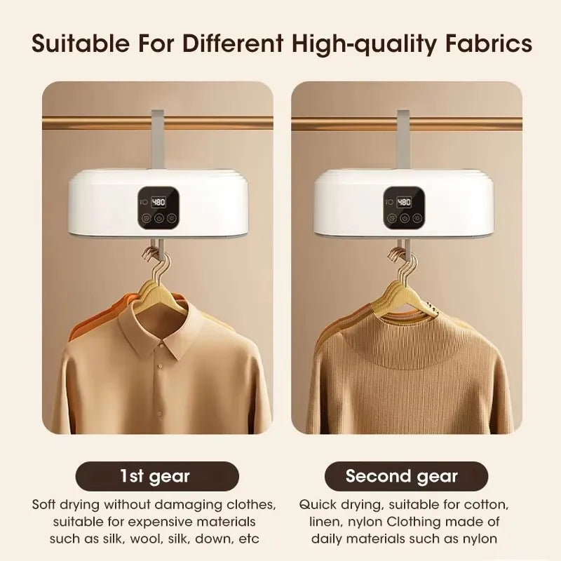 Smart portable clothes dryer