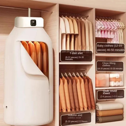 Smart portable clothes dryer